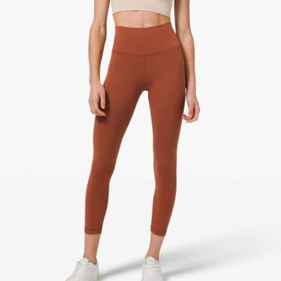 Lululemon Wunder Train High Rise - Dark Terracotta - Picture 1 of 6